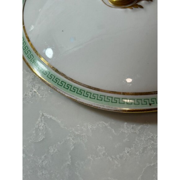 Antique Limoges D&C France L. Bernardaud & Co Covered Serving Dish Gold Accents - Picture 11 of 13